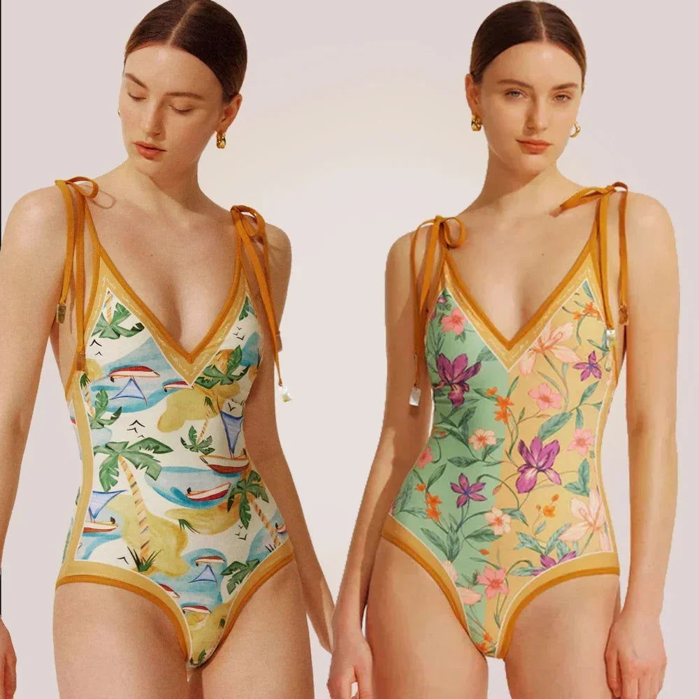 Vintage Bandage Swimsuit
