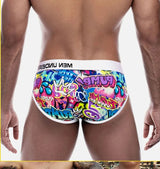 Men's Sexy Graffiti Briefs – Low Waist Jockstrap