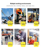 Women Safety Shoes Rotating Button Work Sneakers