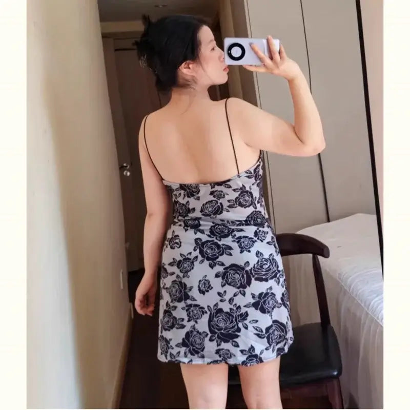 Women Extra Size Lace Suspender Nightdress Loungewear