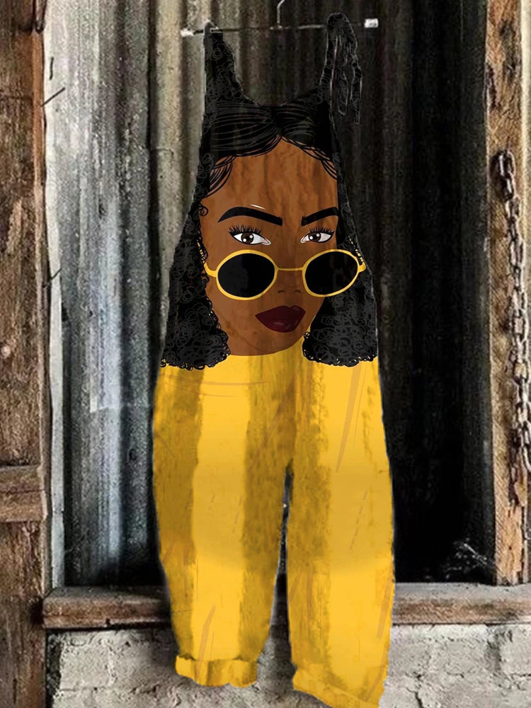 Women Abstract Print One-Piece Shorts