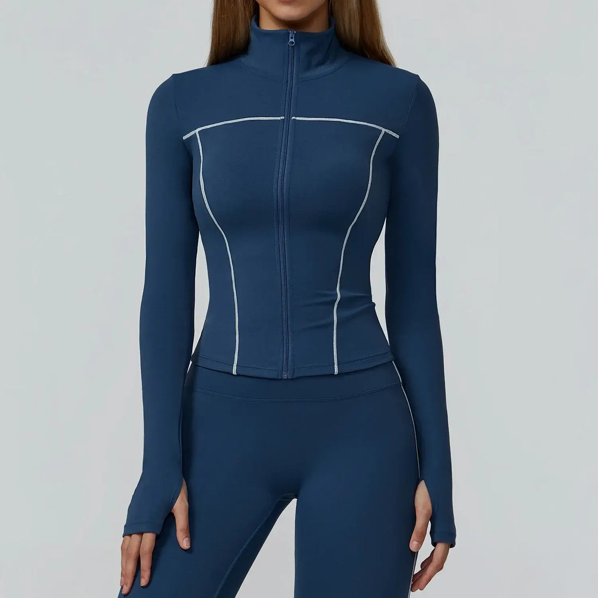 Women Slim Fit Long Sleeve Running Jacket