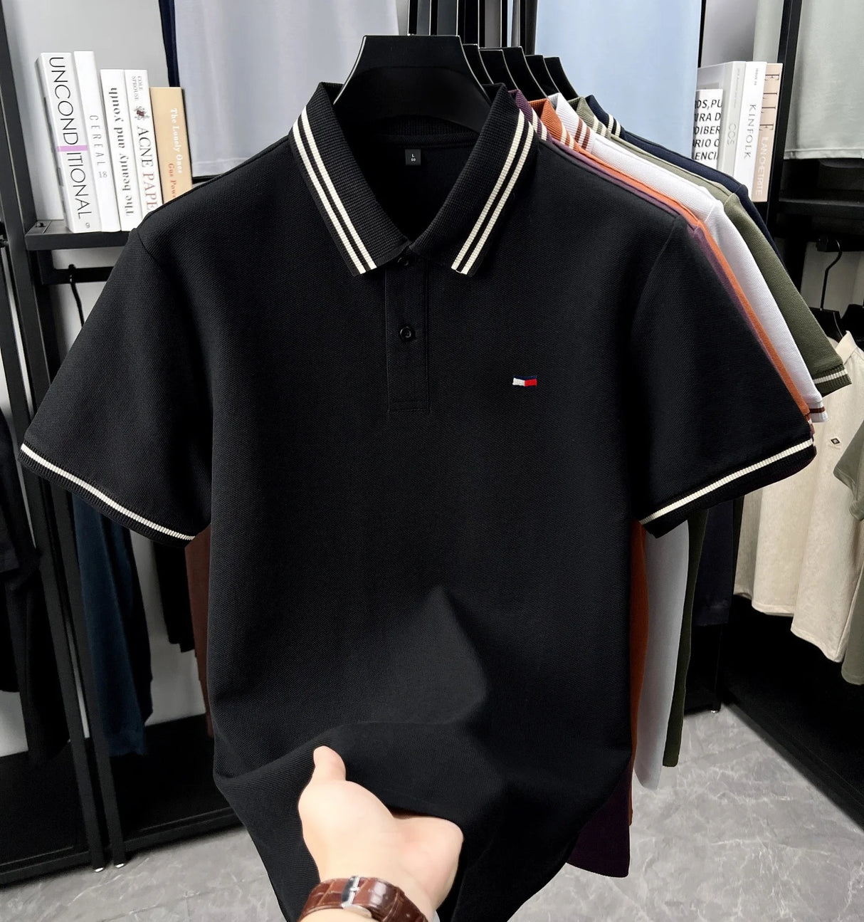 Men Luxury Embroidered Polo T-Shirt