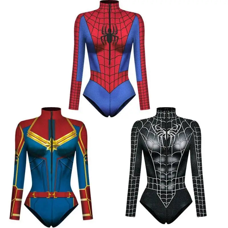 Marvel Superhero Spiderman Bodysuit Cosplay Costume