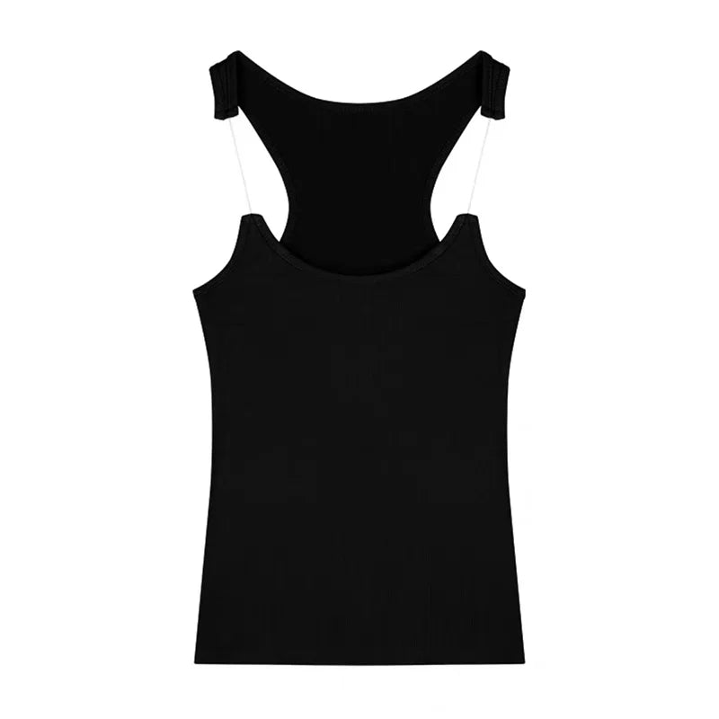 Women Ribbed Strap Tank Top