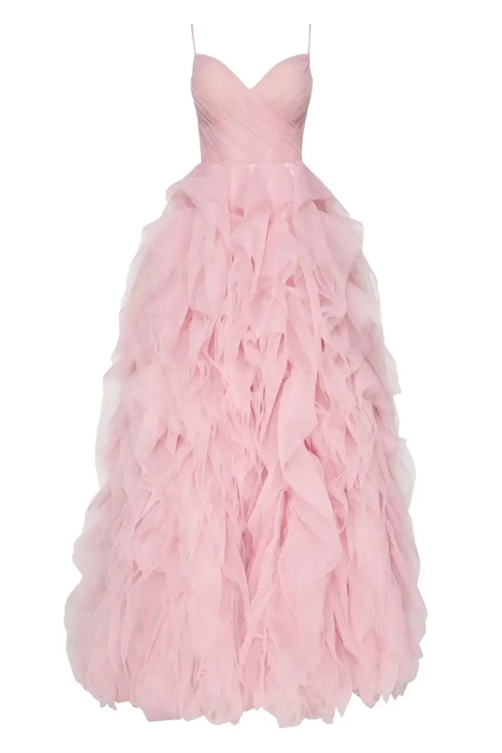 Women Princess Prom Dress Spaghetti Strap Puffy Gown