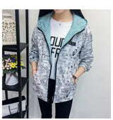 Double-Sided Women's Trench Coat – Hooded Spring Autumn Windbreaker