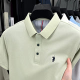 Men Cotton Embroidered Polo Shirt