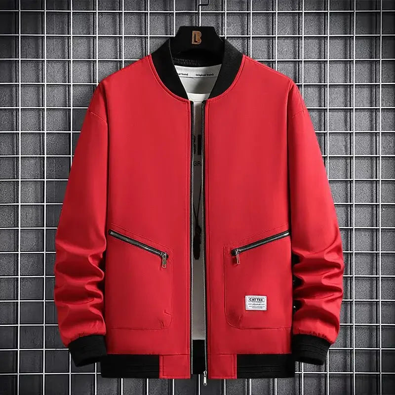Men's Plus Size Bomber Jacket Winter