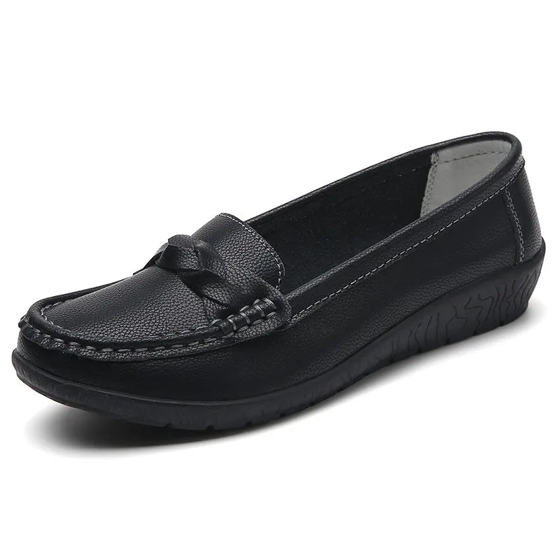Women Leather Nurse Flats