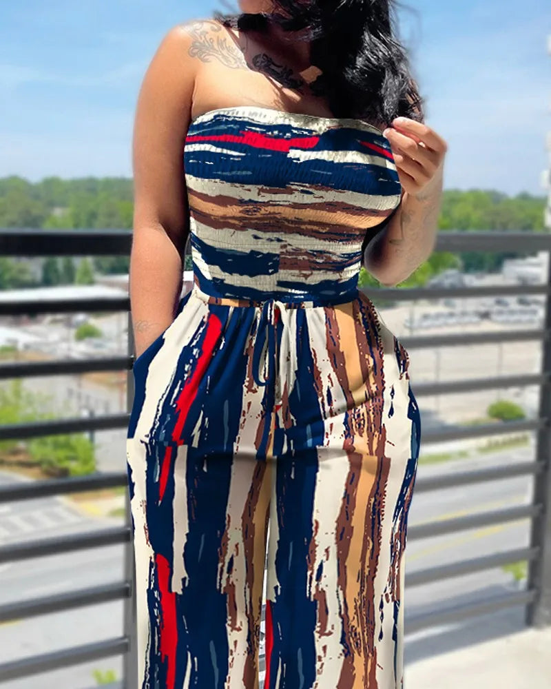 DotBella™ – Polka Dot Off Shoulder Jumpsuit (Playful, Retro & Summer-Ready)