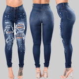 Women Ripped Pocket Jeans