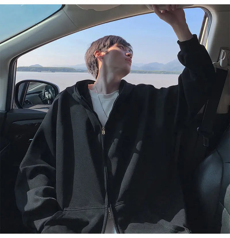 Men's Plus Size Zip Hoodie – Heavy Cotton Blend