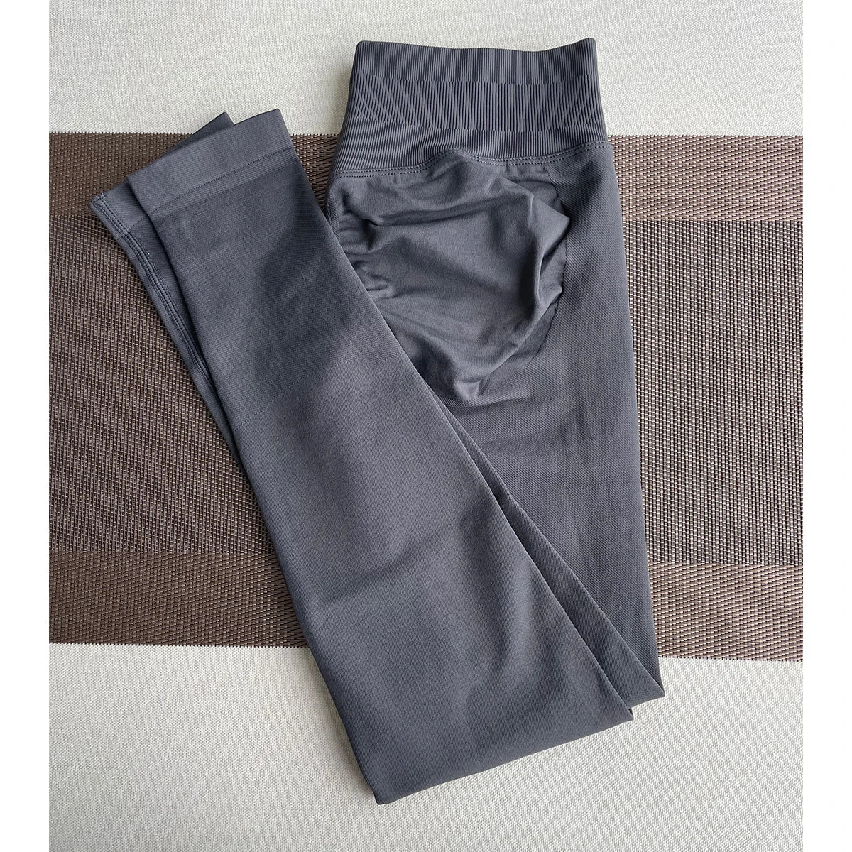 Women Seamless Ribbed Scrunch Yoga Leggings