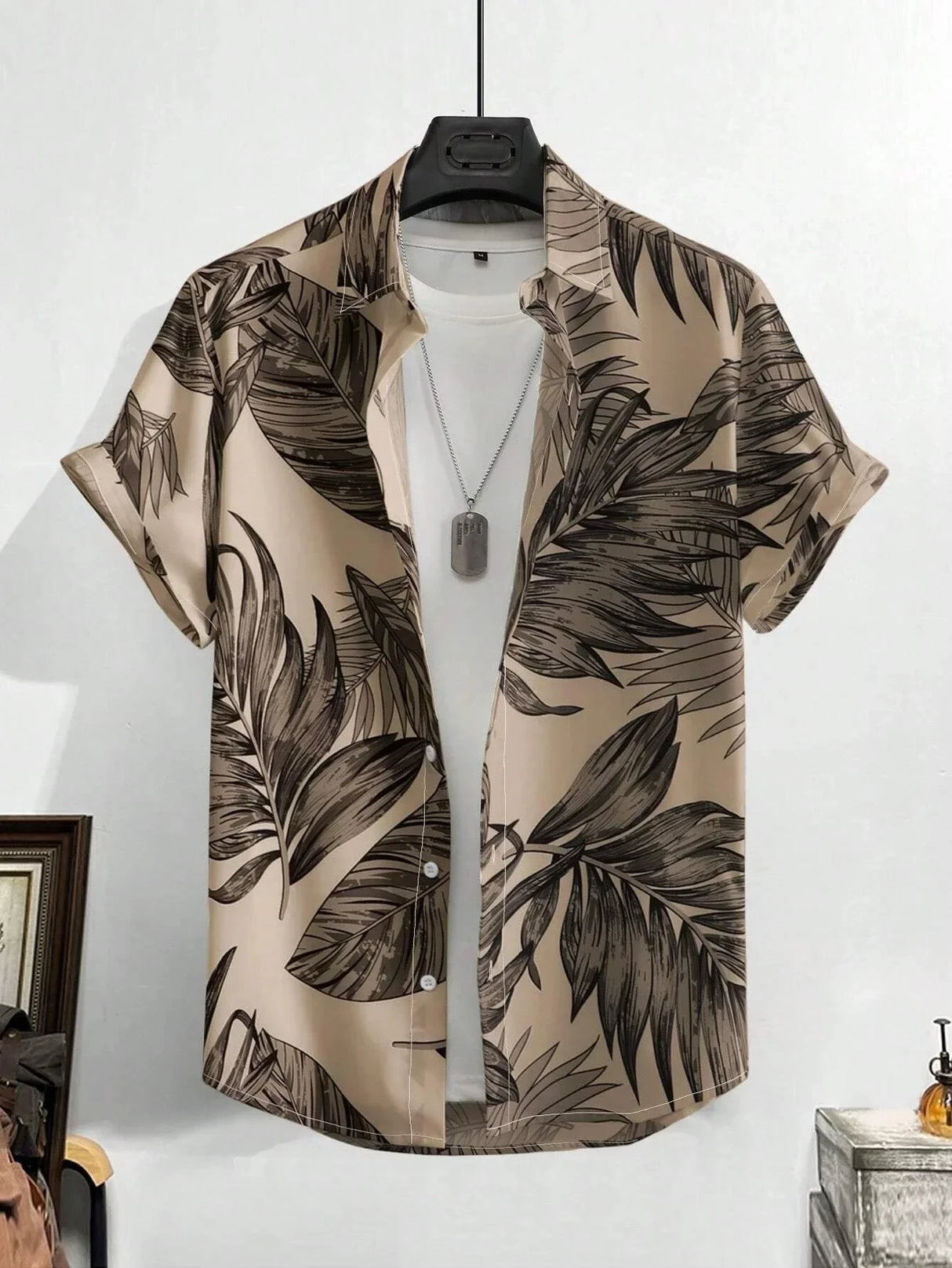 Men Tropical Hawaiian Shirt