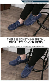 Men’s Breathable Lace-Up Canvas Sneakers