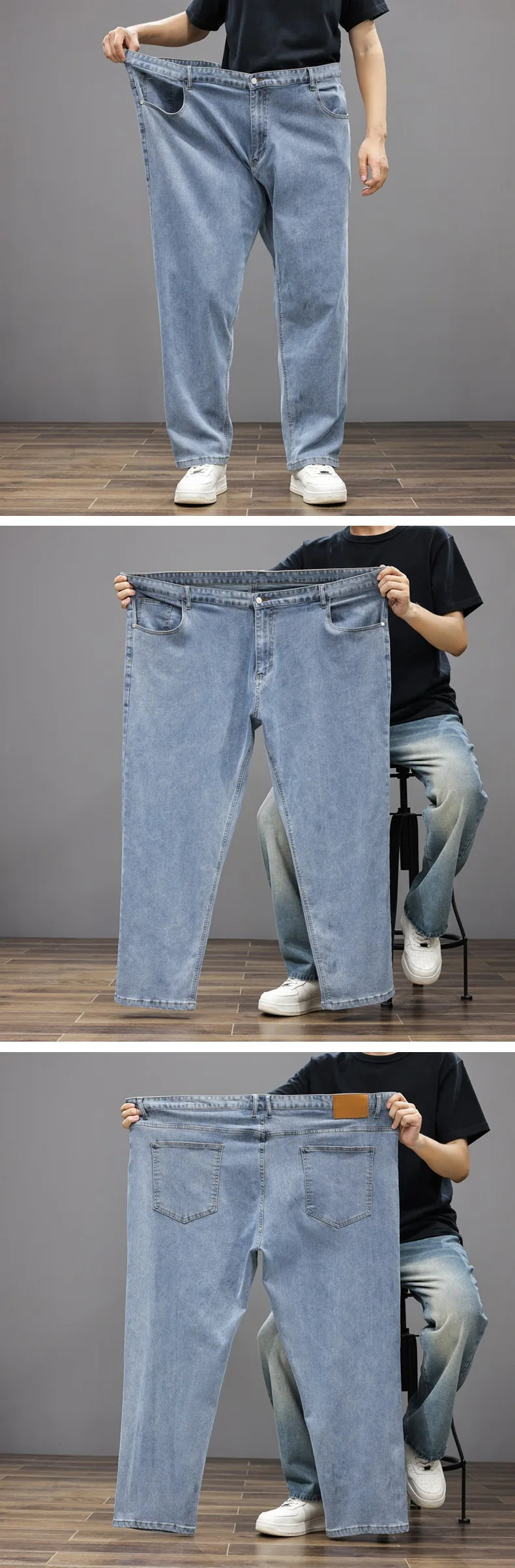 Men's Plus Size Extra Large Jeans 12XL