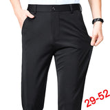 Men's Plus Size Business Trousers – Classic Black