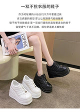 Women’s Pumps Round Head Lace-Up Leisure Heels