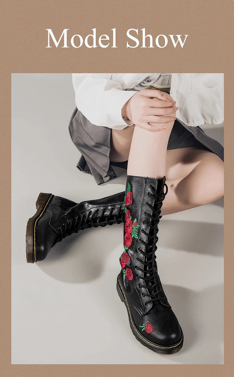 Women Mid Calf Boots Waterproof Warm Rain Shoes