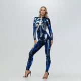 Zombie Skeleton Bodysuit Halloween Jumpsuit Costume