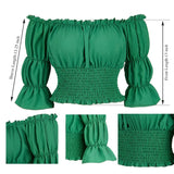 Medieval Pirate Peasant Blouse Costume Top