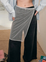 Women Vintage Lace Tulle Bandage Skirt