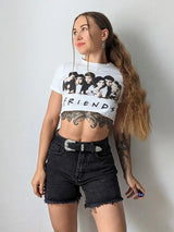 Women's Blue Casual Denim Shorts