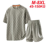 Men’s Plus Size Summer Tracksuit Set