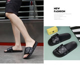 Men Genuine Leather Summer Sandals Slippers