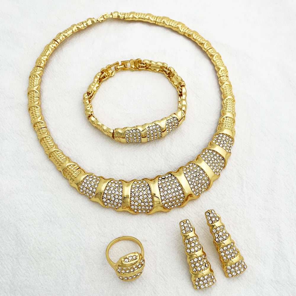 Dubai 18K Gold Plated Jewelry Set
