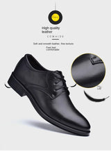 Men’s Black Leather Oxfords