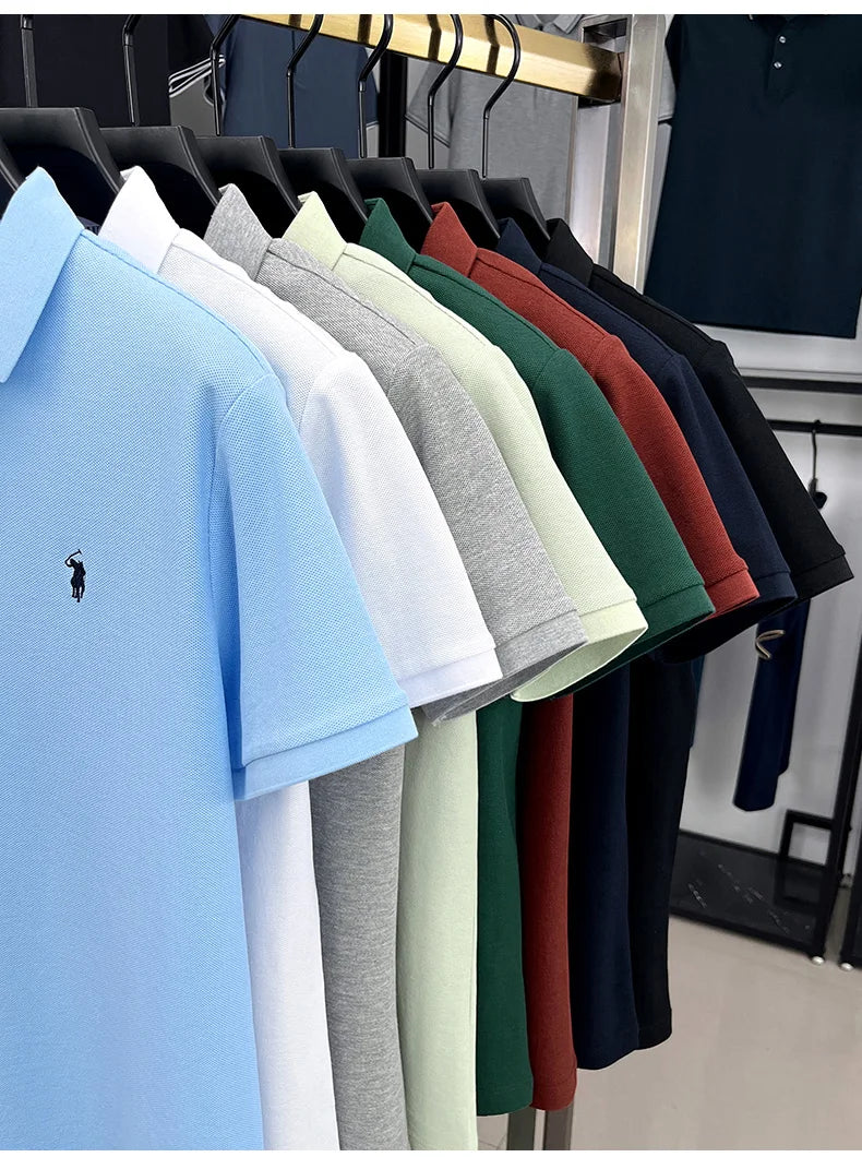 Men Cotton Embroidered Polo Shirt