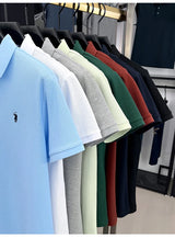 Men Cotton Embroidered Polo Shirt