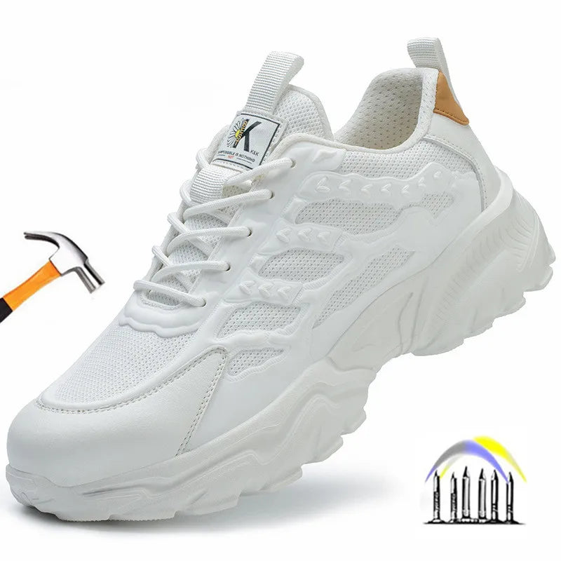 Women Safety Shoes Protective Security Sneakers
