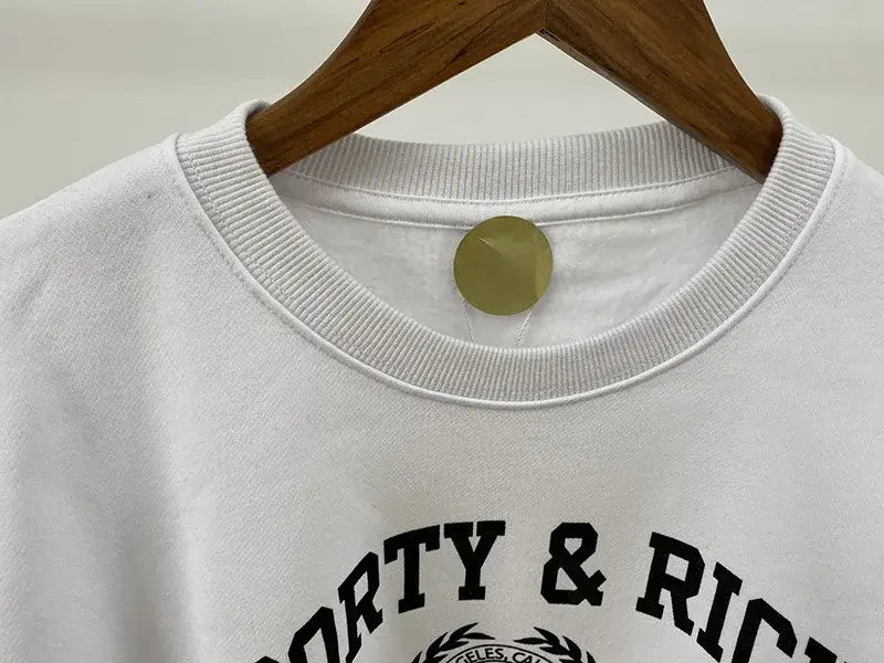 Women Letter Print Sweatshirt Vintage O-Neck Pullover