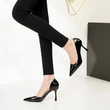 Fashion Women Pumps Patent Leather High Heels