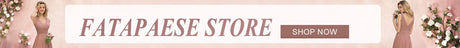 FATAPAESE store banner featuring elegant dresses and a call to action to shop now.