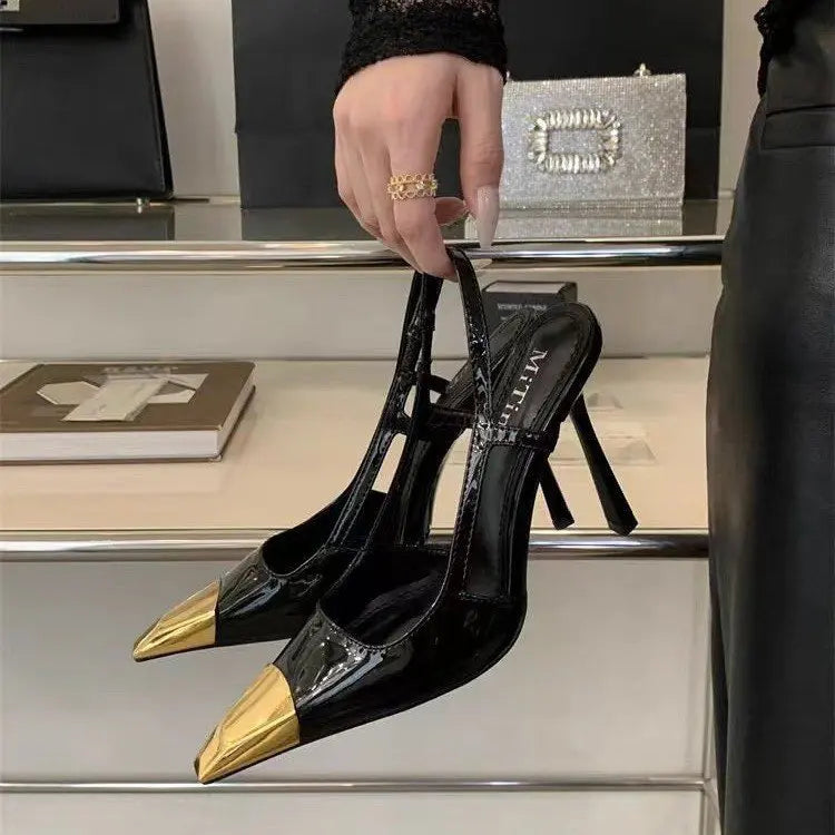 Metal Square Toe Stiletto Pumps – Summer 2025