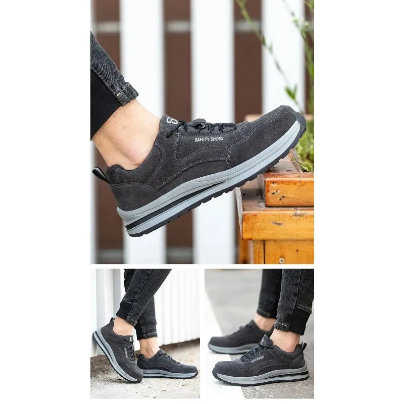 Women Safety Shoes Anti Puncture Work Sneakers