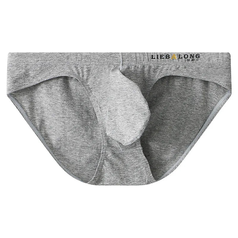 Men's Sexy Cotton Briefs – Seamless Low Rise
