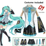 Hatsune Miku Silver Leather Cosplay Costume