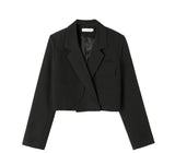 Cropique™ – Youthful Crop Blazer (Korean Style, Short Cut, Bold Look)