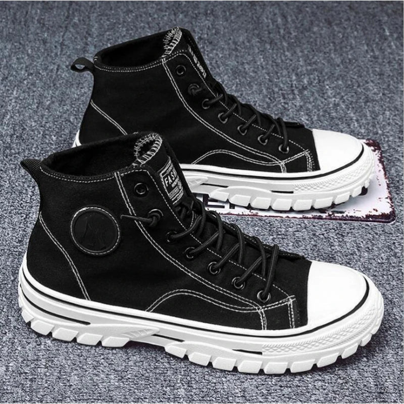 BritFlex™ Men’s High-Top Canvas Sneakers