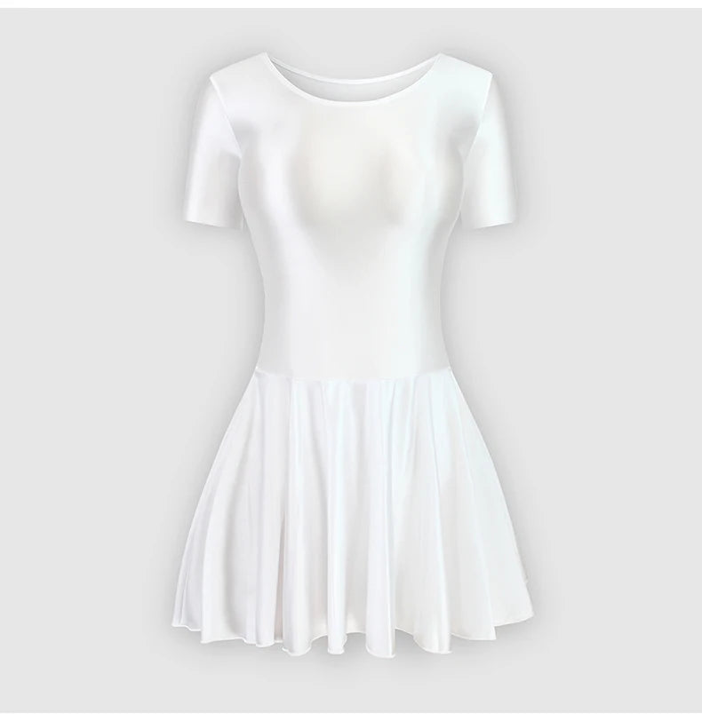 Women Satin Sports Ballet Skirt