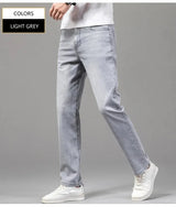 Men Grey Stretch Jeans