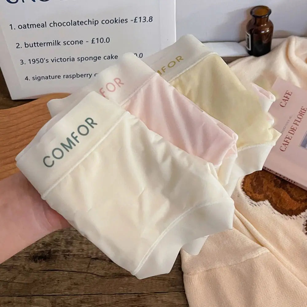 Women Ruffle Ice Silk Panties