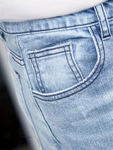 Men Distressed Slim Jeans