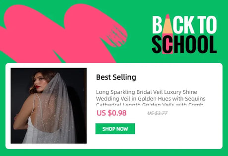 Long sparkling bridal veil in golden hues, featuring sequins and cathedral length for weddings.