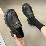 Women’s Office Black Loafers Low Heel Shoes